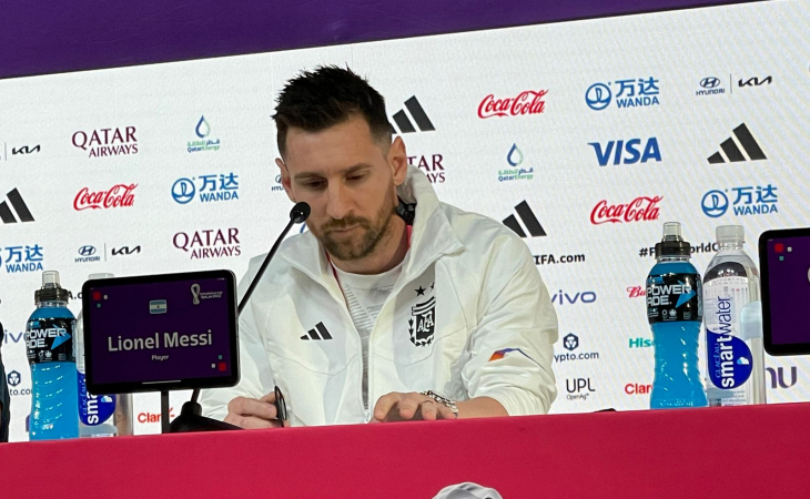 Lionel Messi respondió a las preguntas de la prensa durante este lunes en Catar