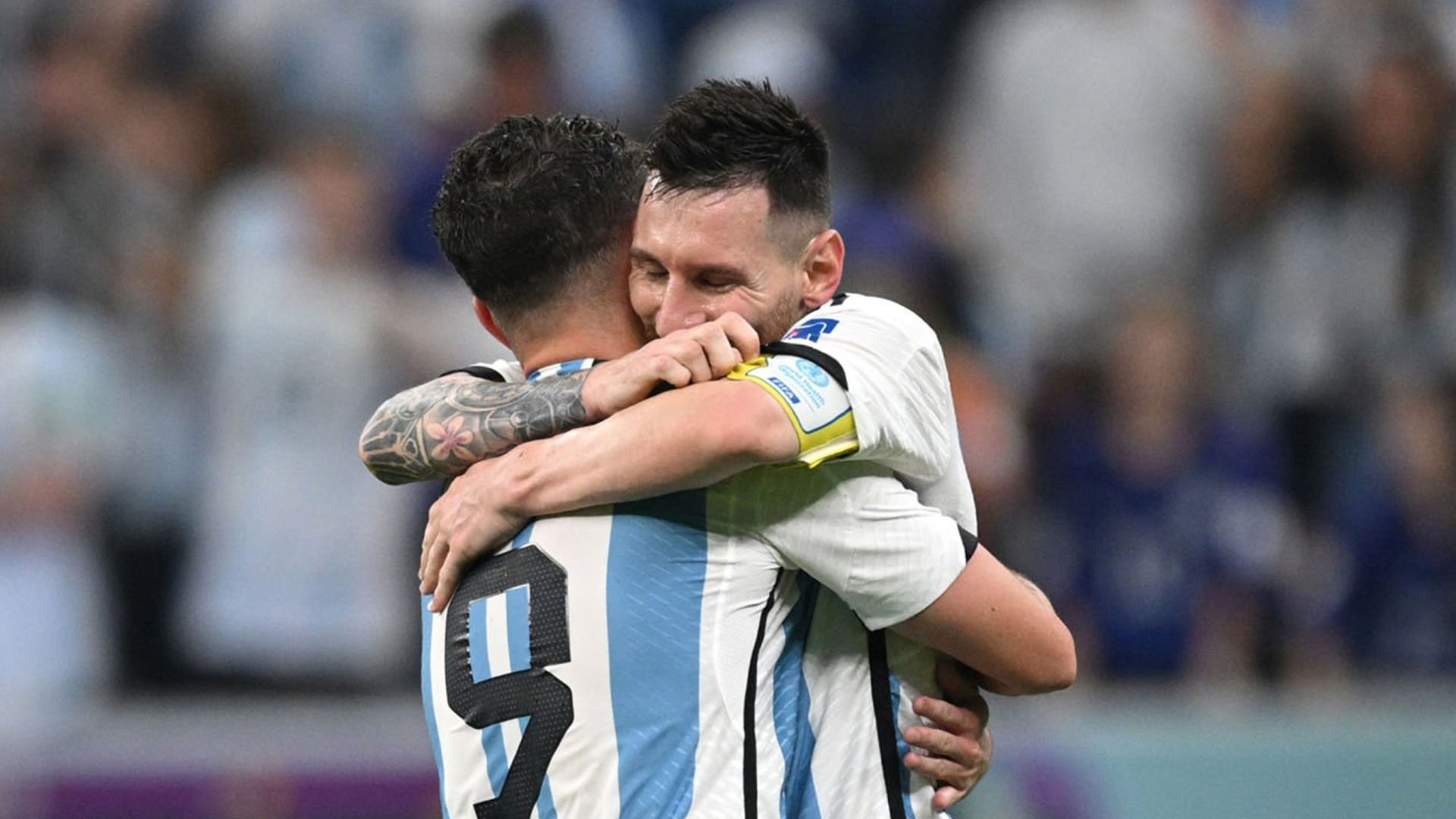 Lionel Messi y Julián Álvarez