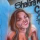 Shakira en el muro del cacho. 