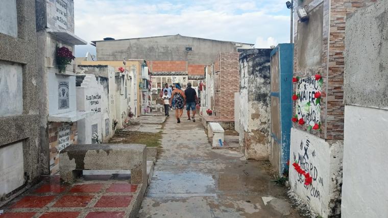 Aspecto del cementerio central de Malambo, ampliado recientemente en noviembre de 2021.