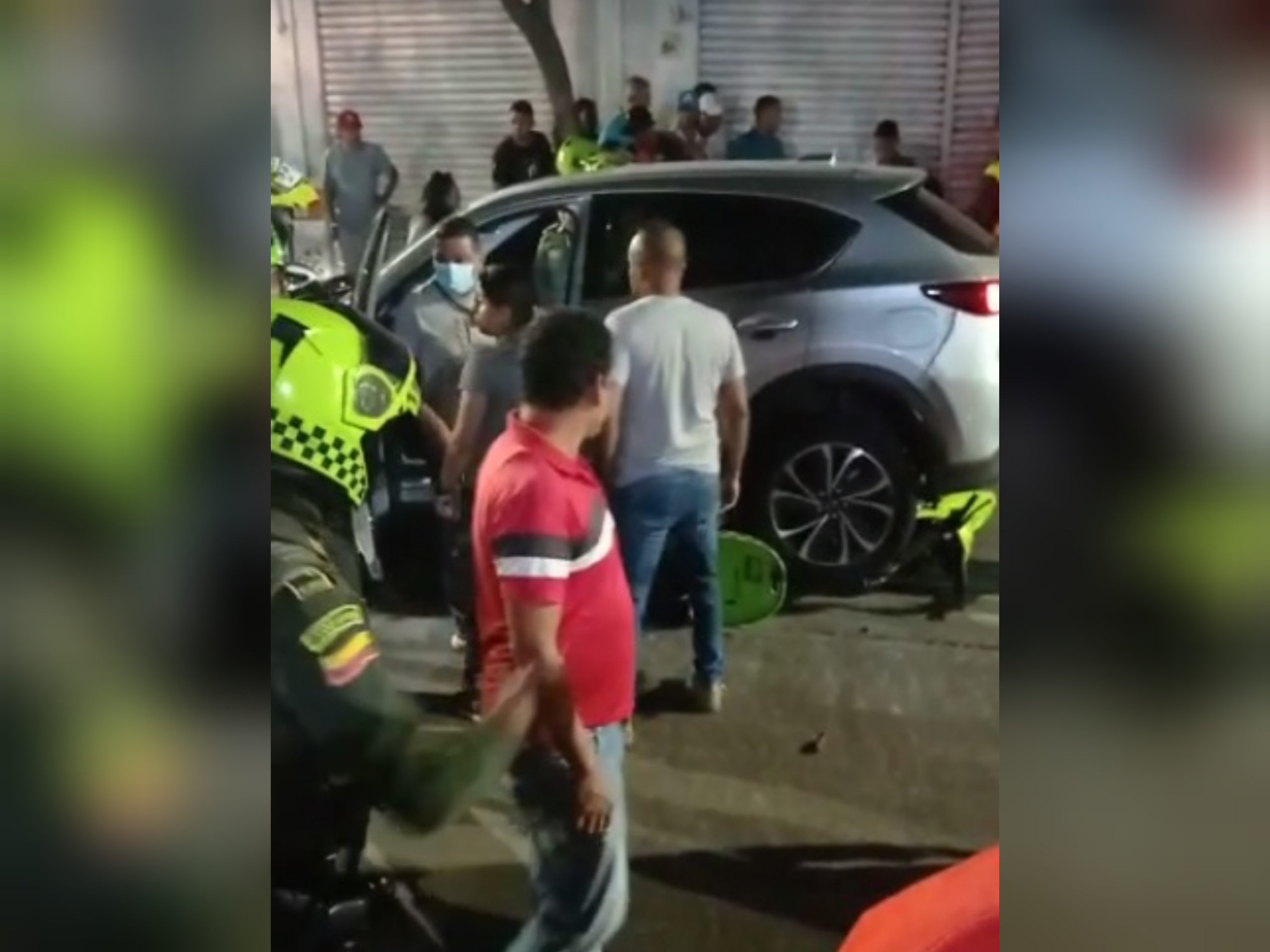 Aspecto de lo sucedido.