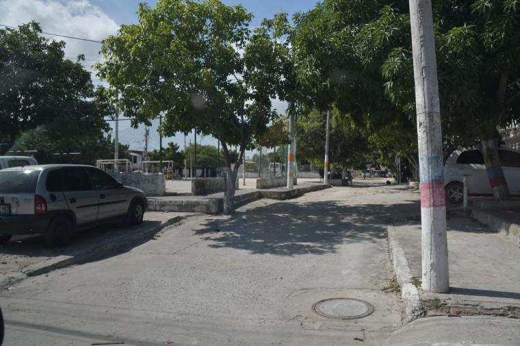 Sector del barrio Las Nubes donde ocurrió el hecho de sangre.