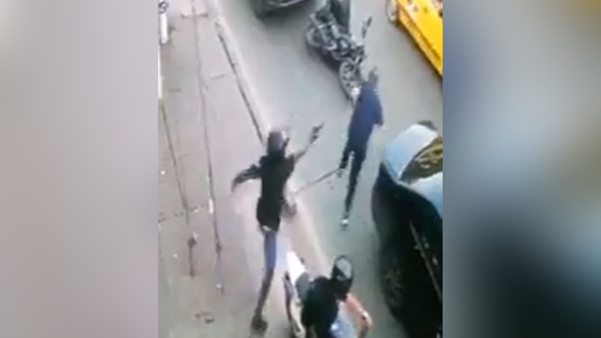 El ataque a bala quedó registrado por cámaras de seguridad