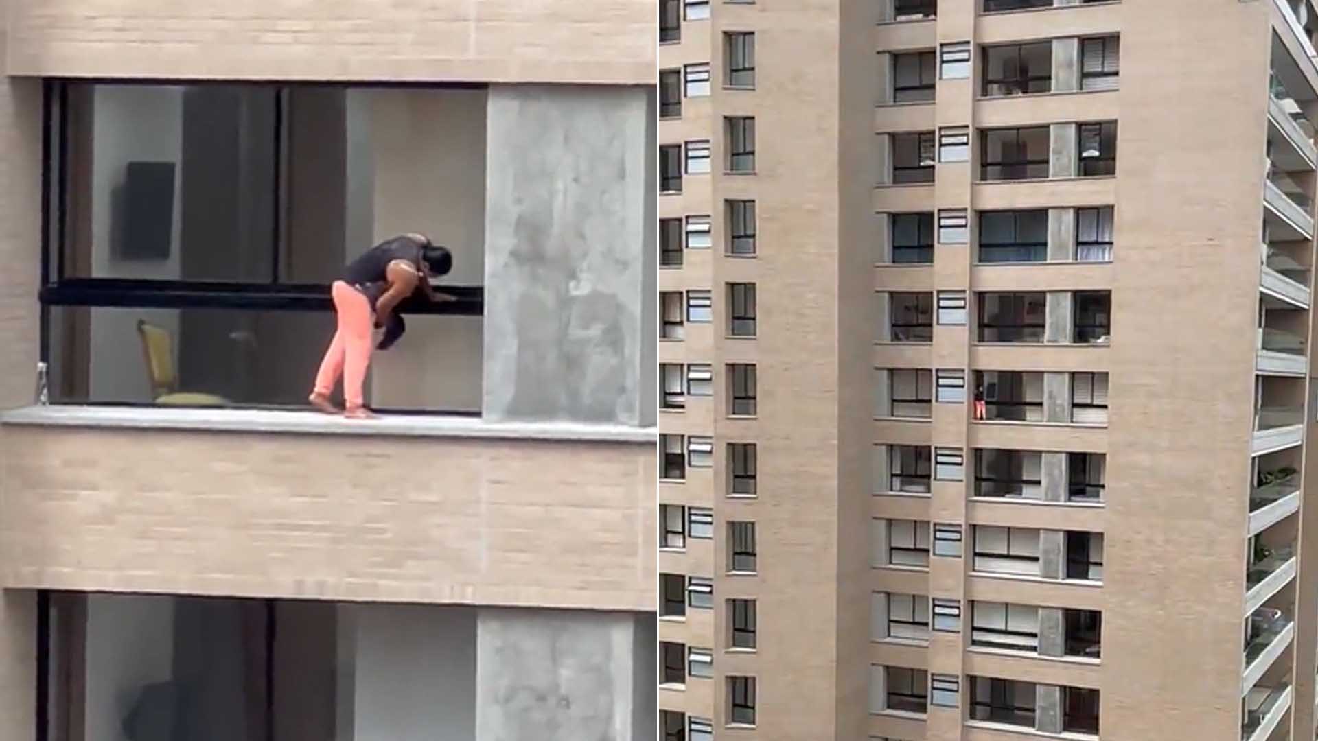 La mujer puso en riesgo su vida por hacer su trabajo. 