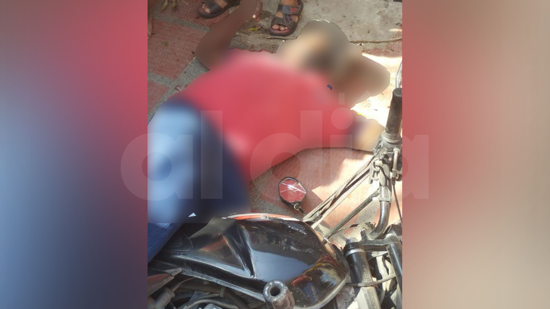 El sujeto quedó tendido en el suelo tras el ataque a bala