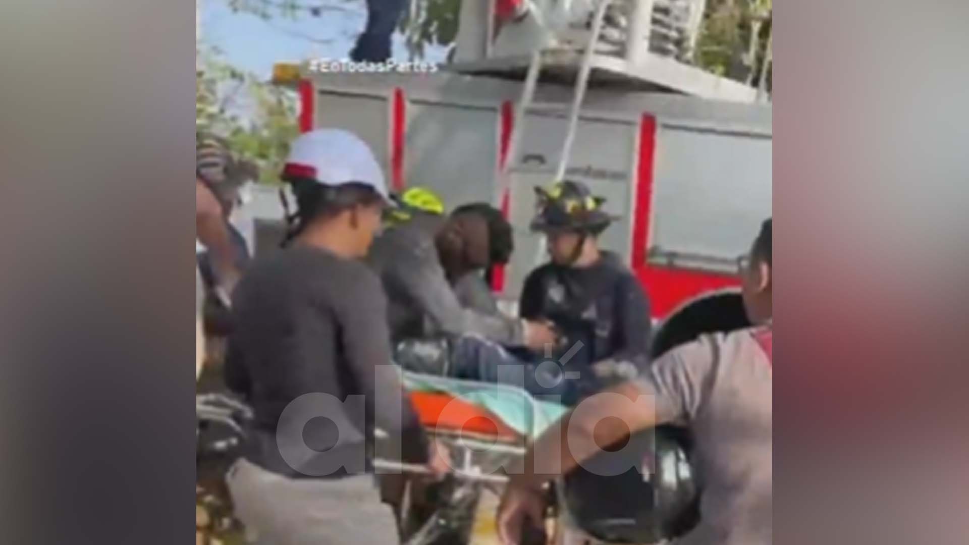 La rápida reacción del Cuerpo de Bomberos de Barranquilla permitió el rescate