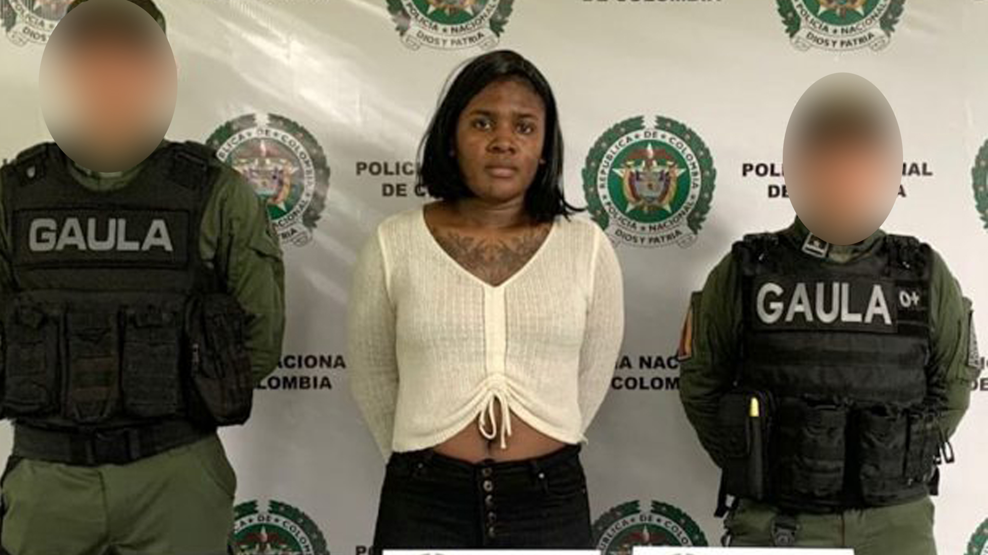 La mujer cuya captura fue realizada por las autoridades en días recientes