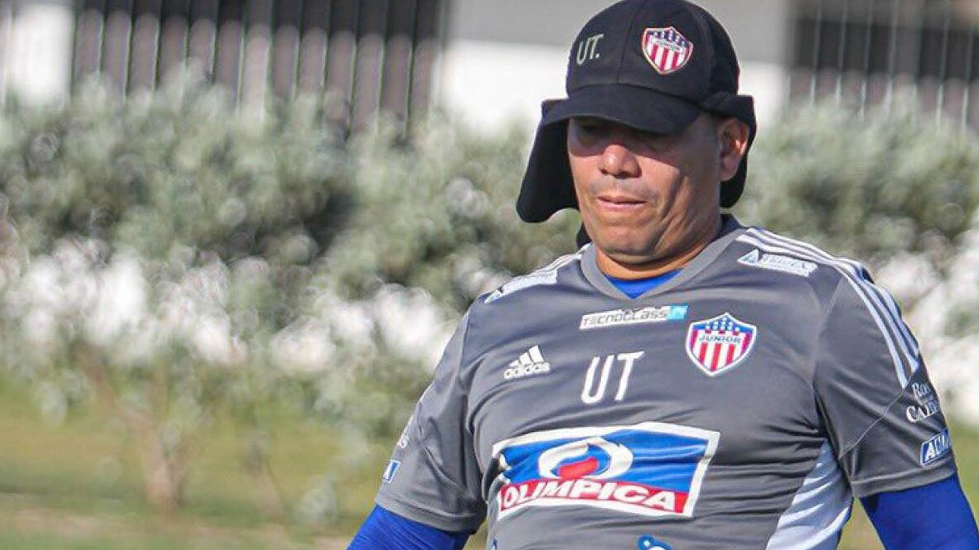 Léider Frías durante una de las jornadas de entrenamiento de Junior