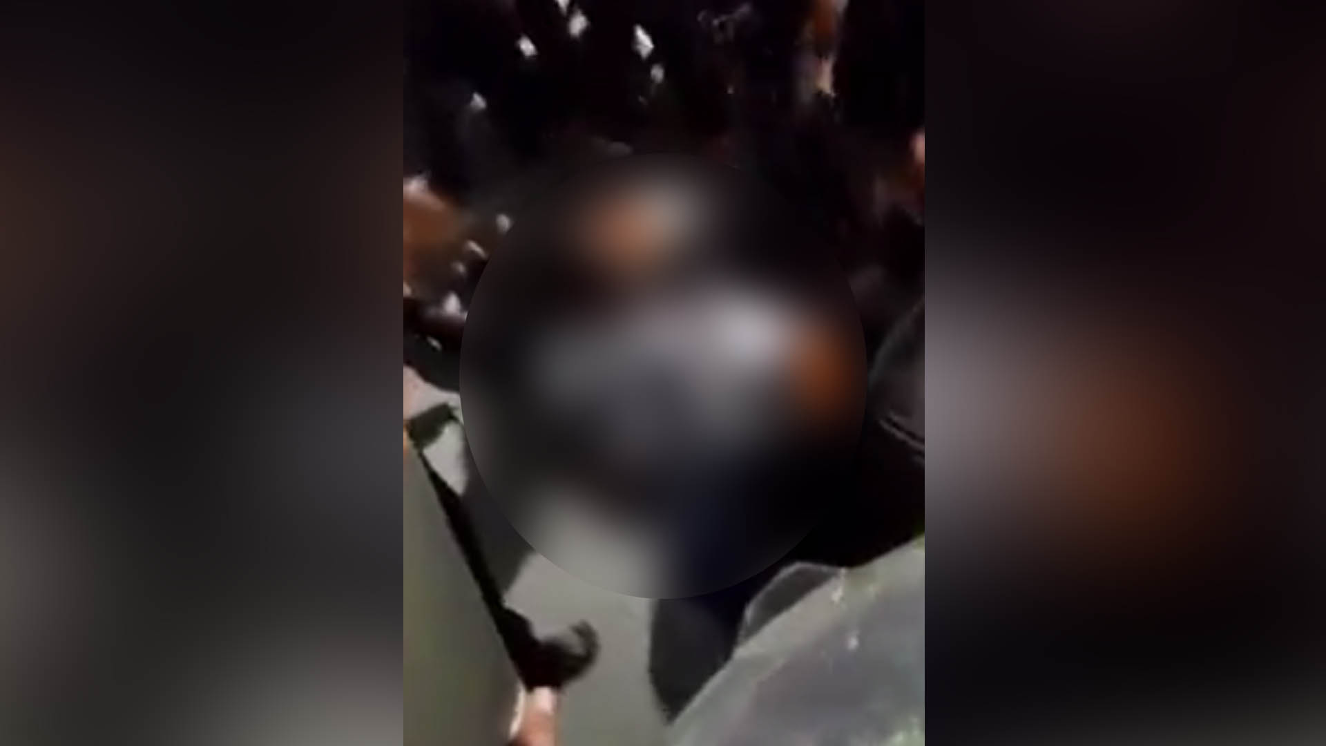 Aspecto de la escena del crimen