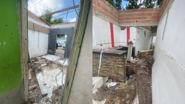 Así quedó la vivienda del barrio Carrizal 