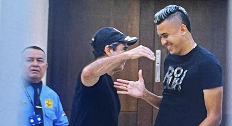 Cantillo se abraza con Alejandro Char