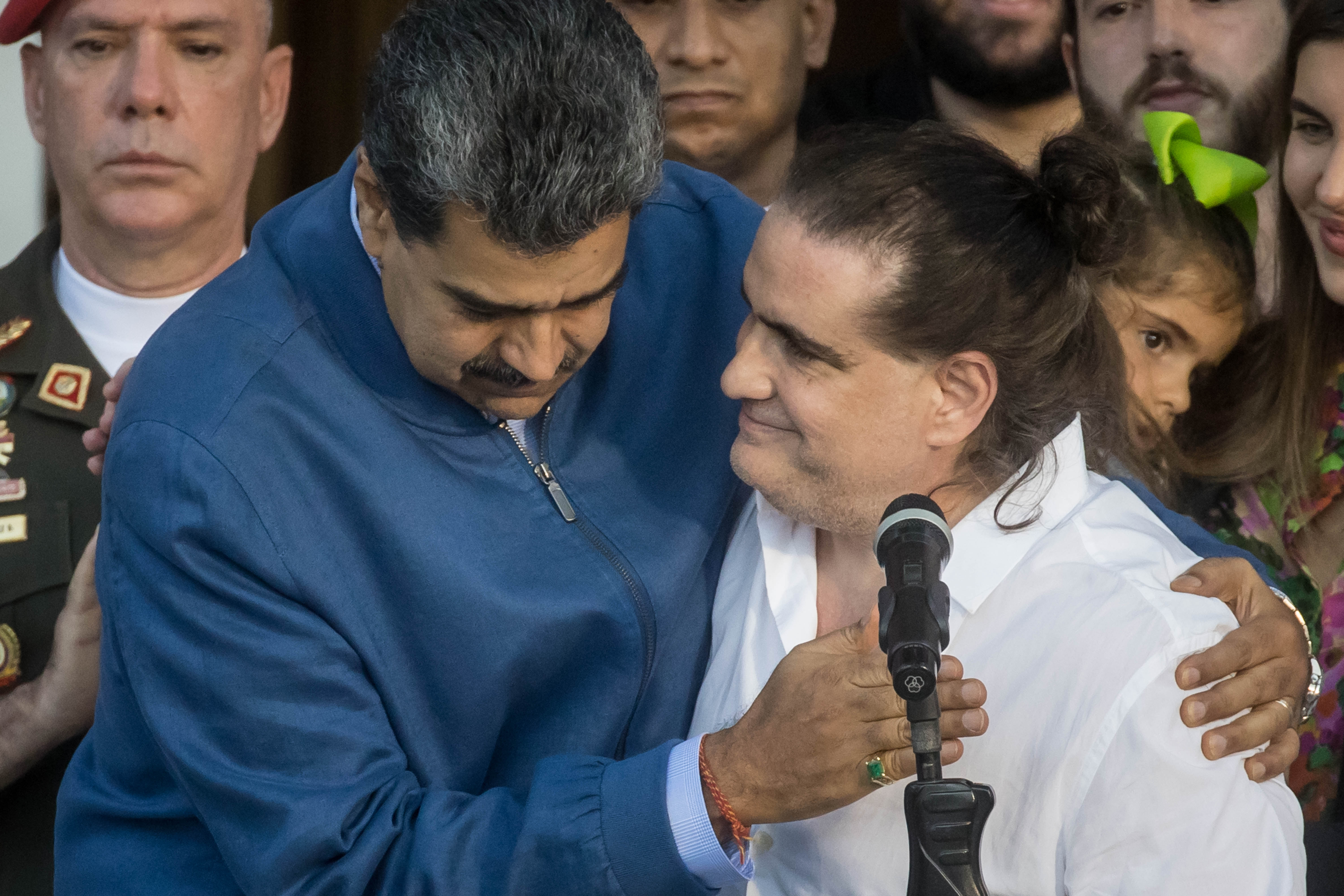 Alex Saab junto a Nicolás Maduro