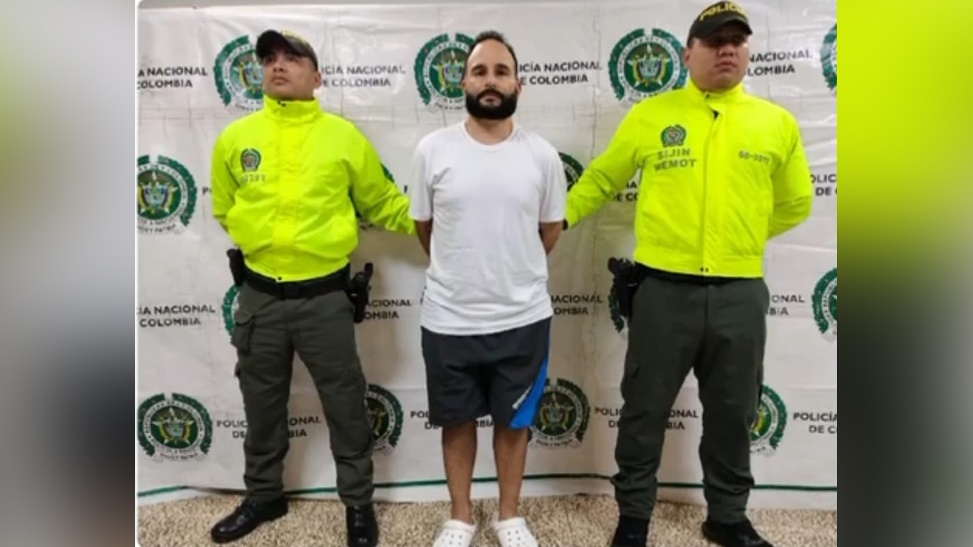 El capturado con fines de extradición