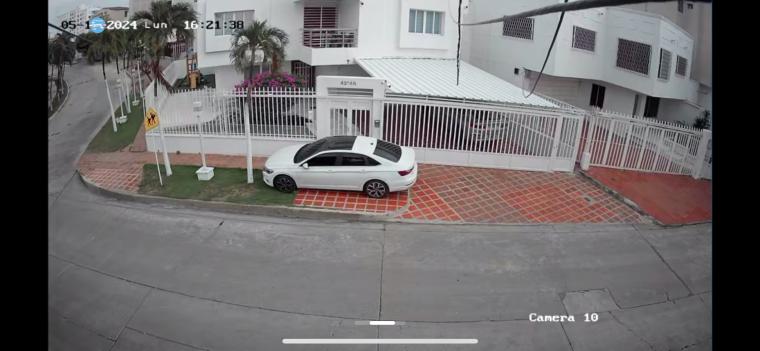 Cámara de seguridad captó el lugar de los hechos