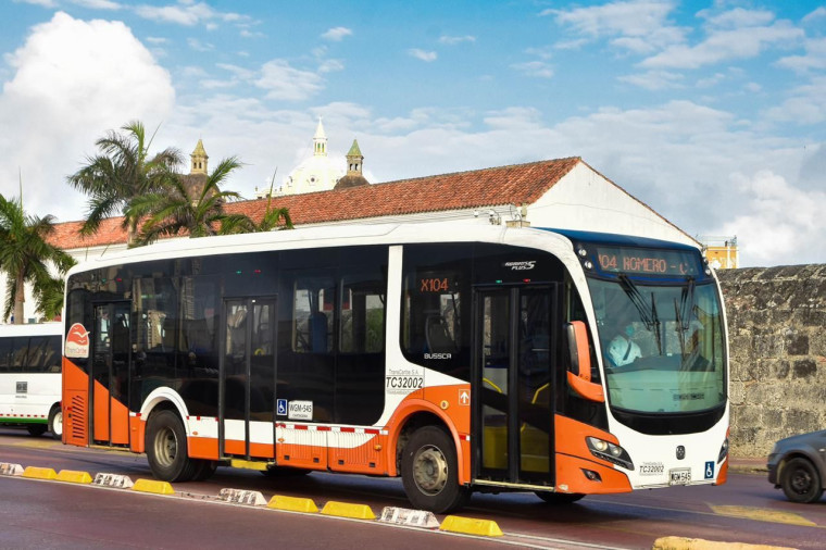 Bus de Transcaribe en Cartagena