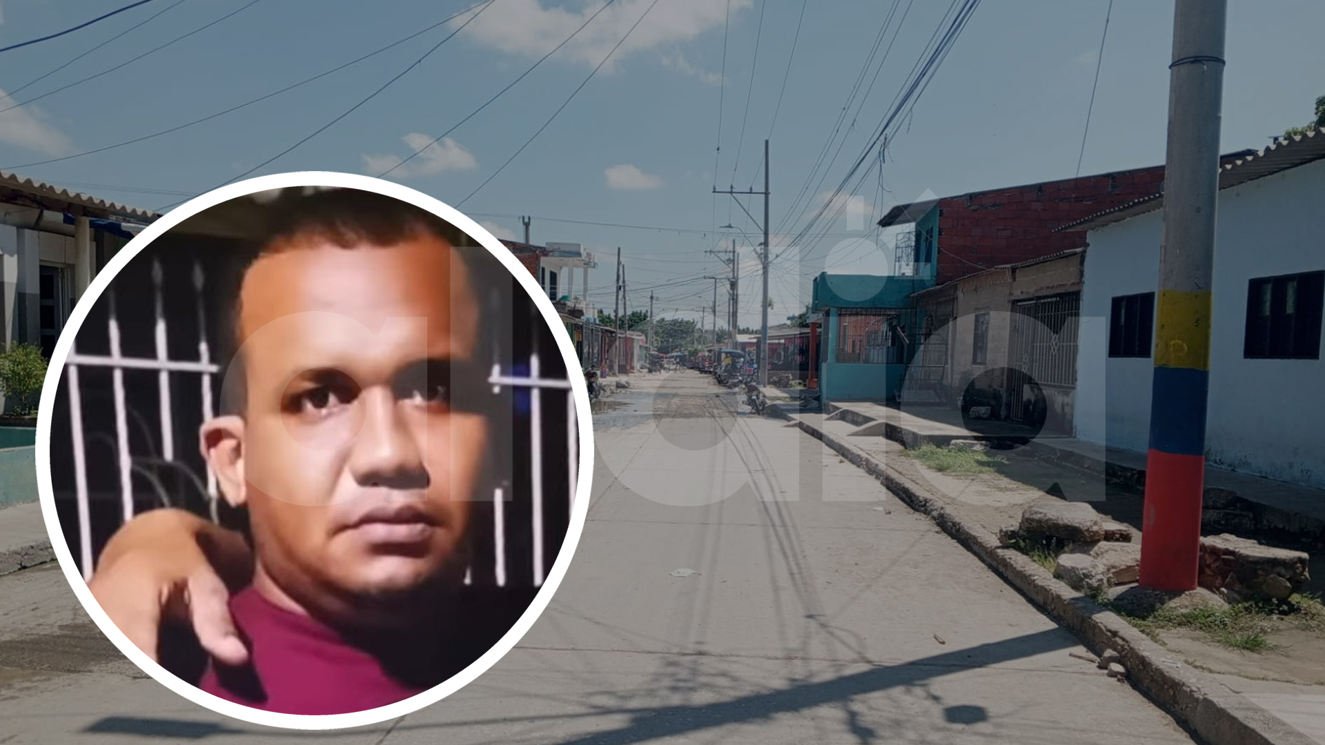 Diego Mejía Cañate fue asesinado en esta calle del barrio Rebolo