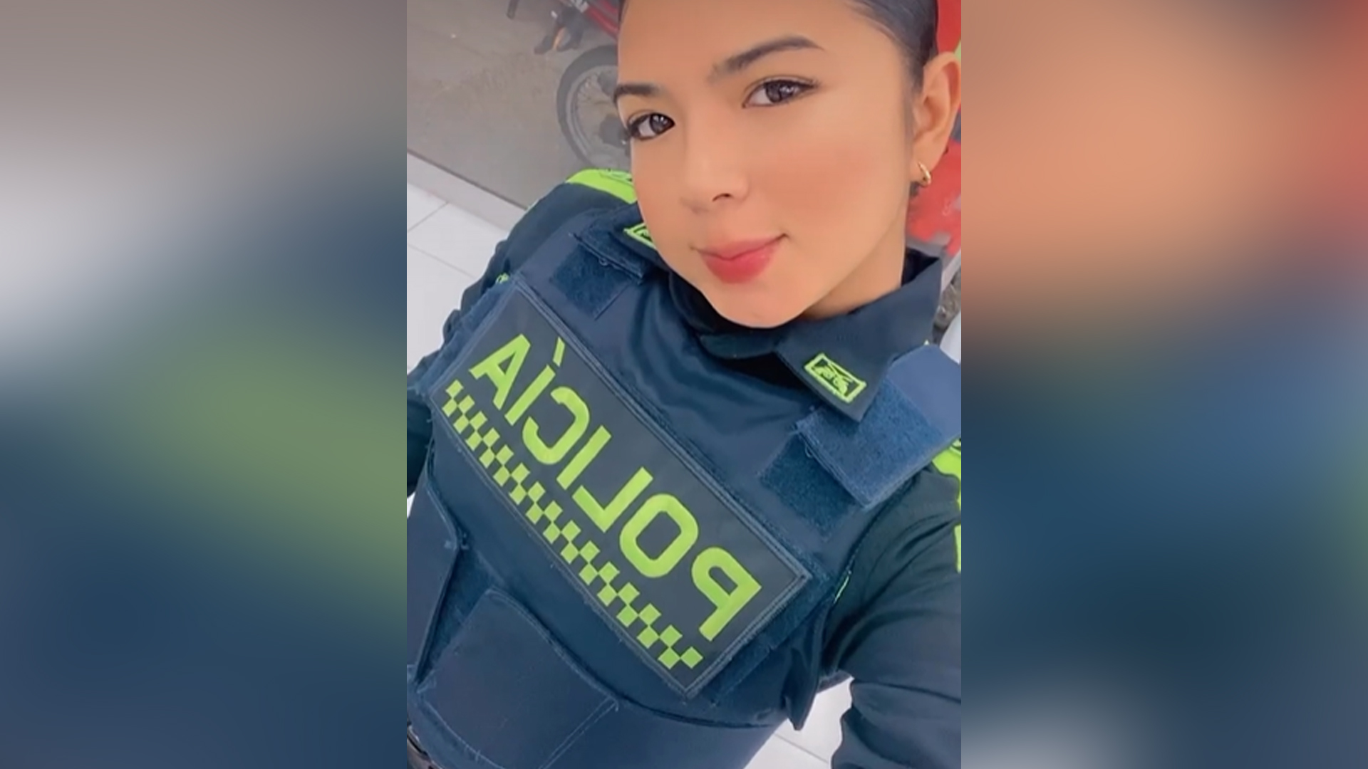 Dania Ximena Contreras Osorio, patrulelra accidentada el psado viernes en la Avenida Murillo.