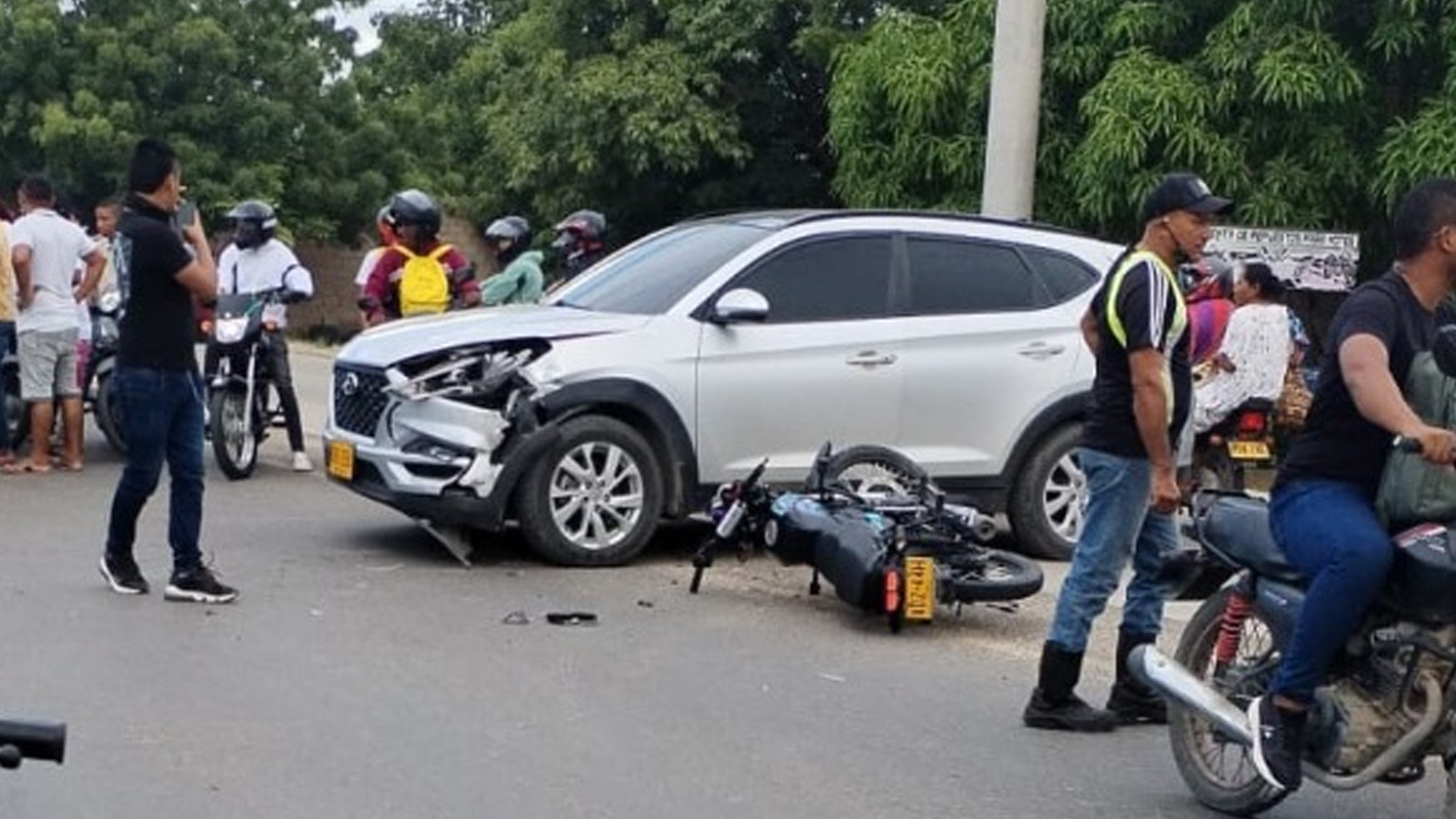 Lugar y momento del siniestro vehicular