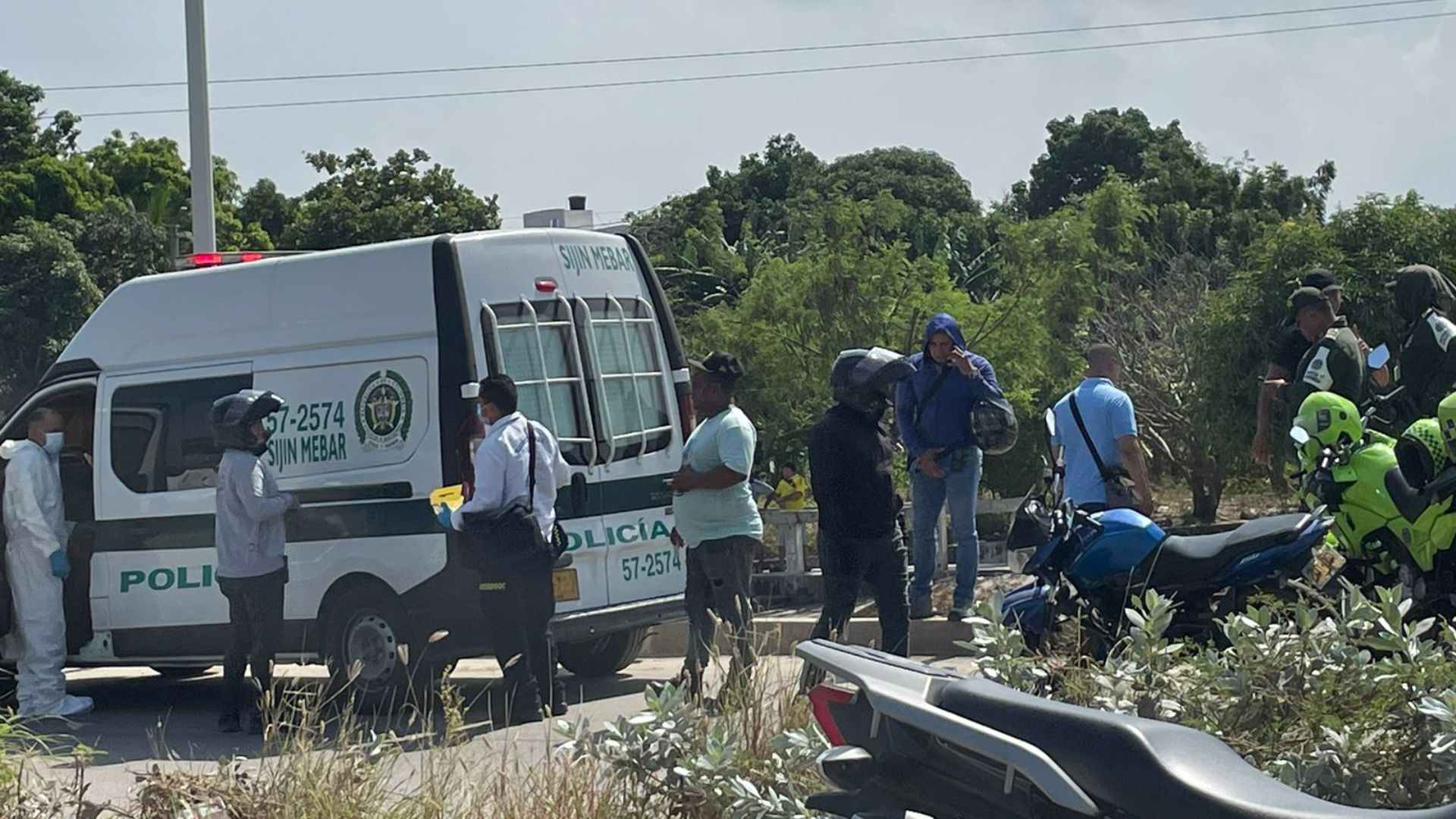 Zona donde se encontró el cuerpo del menor.