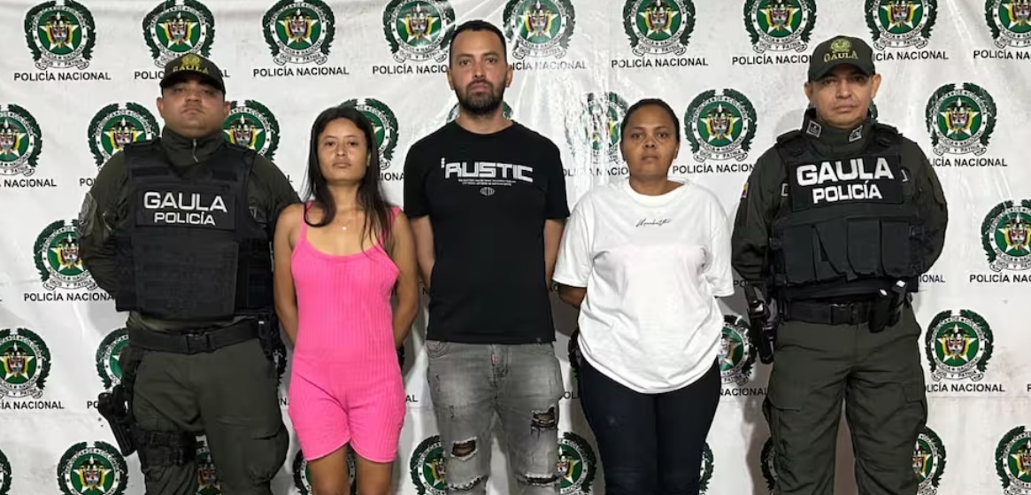 Capturados por extorsión en Barranquilla.