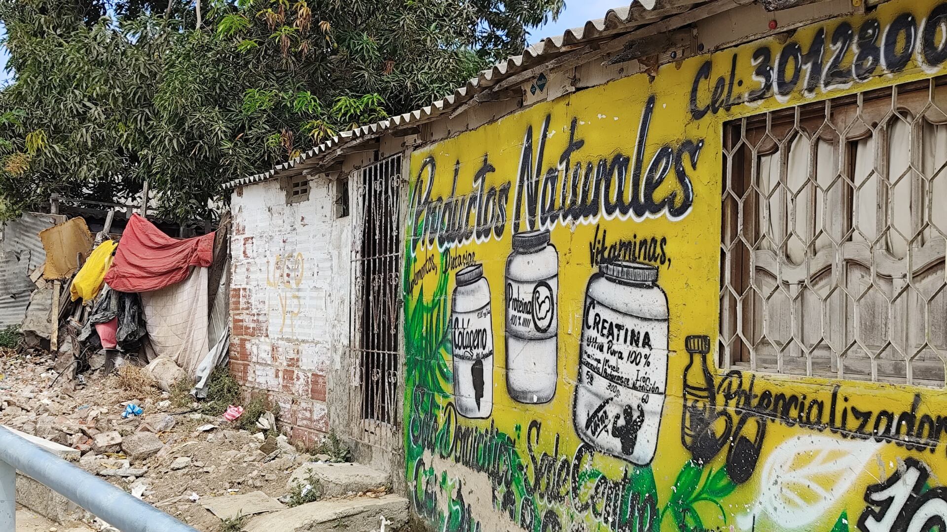 Vivienda donde ocurrió feminicidio en Rebolo.