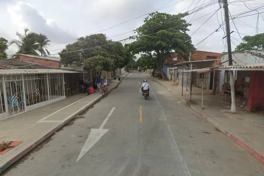 Barrio Santo Domingo, donde ocurrió el atentado.