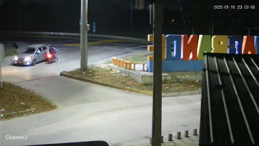 Cámara que captó momentos antes de masacre en Sabanagrande.