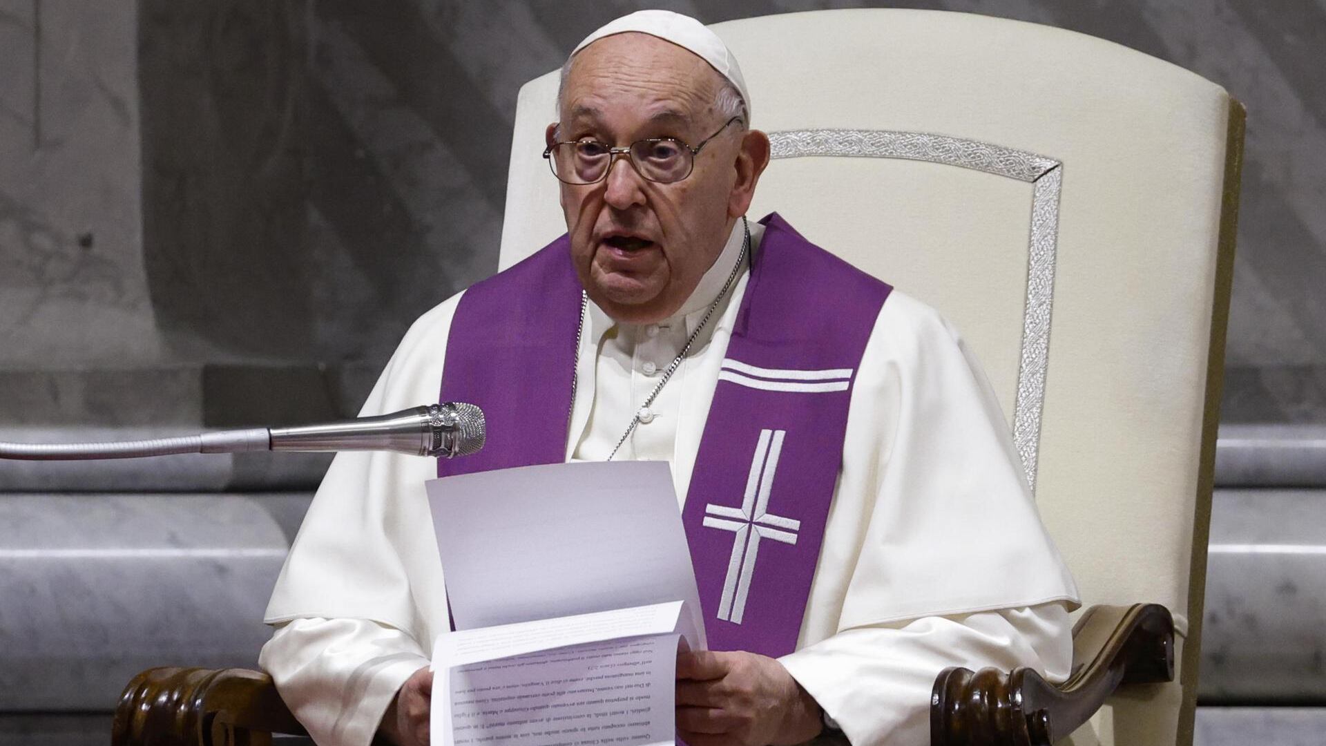 El papa Francisco en un evento.