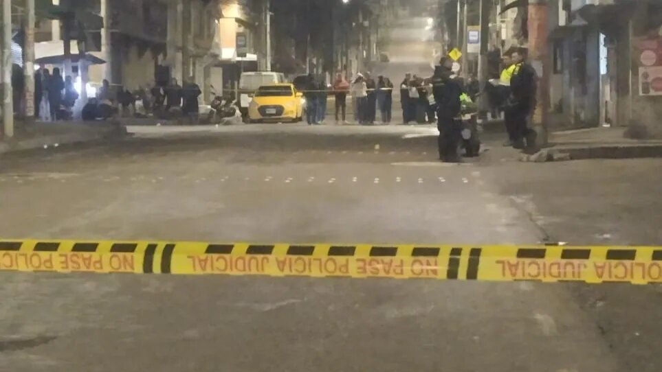 Escena de crimen por feminicidio en Bogotá.