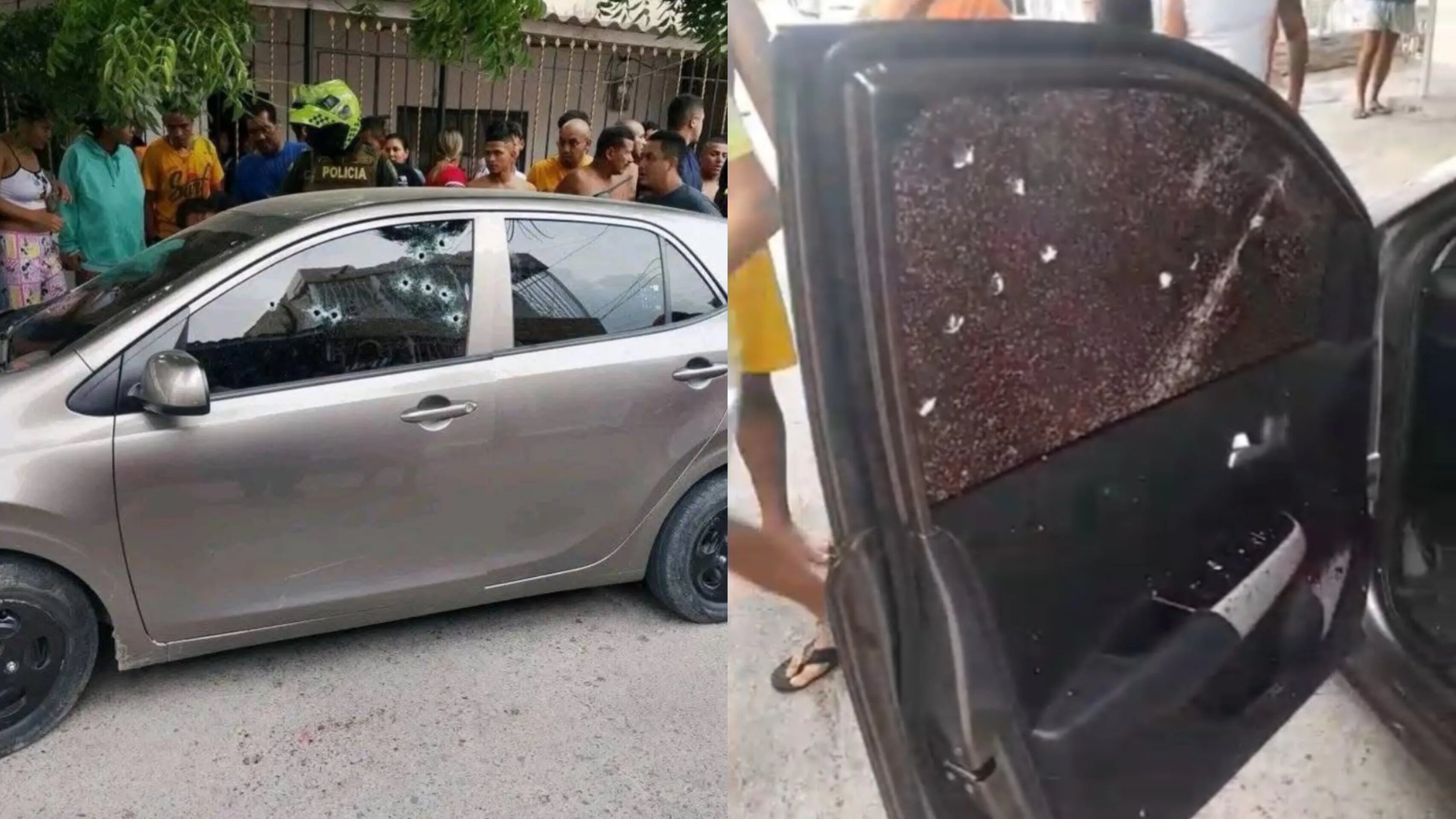 Escena del crimen en Malambo.