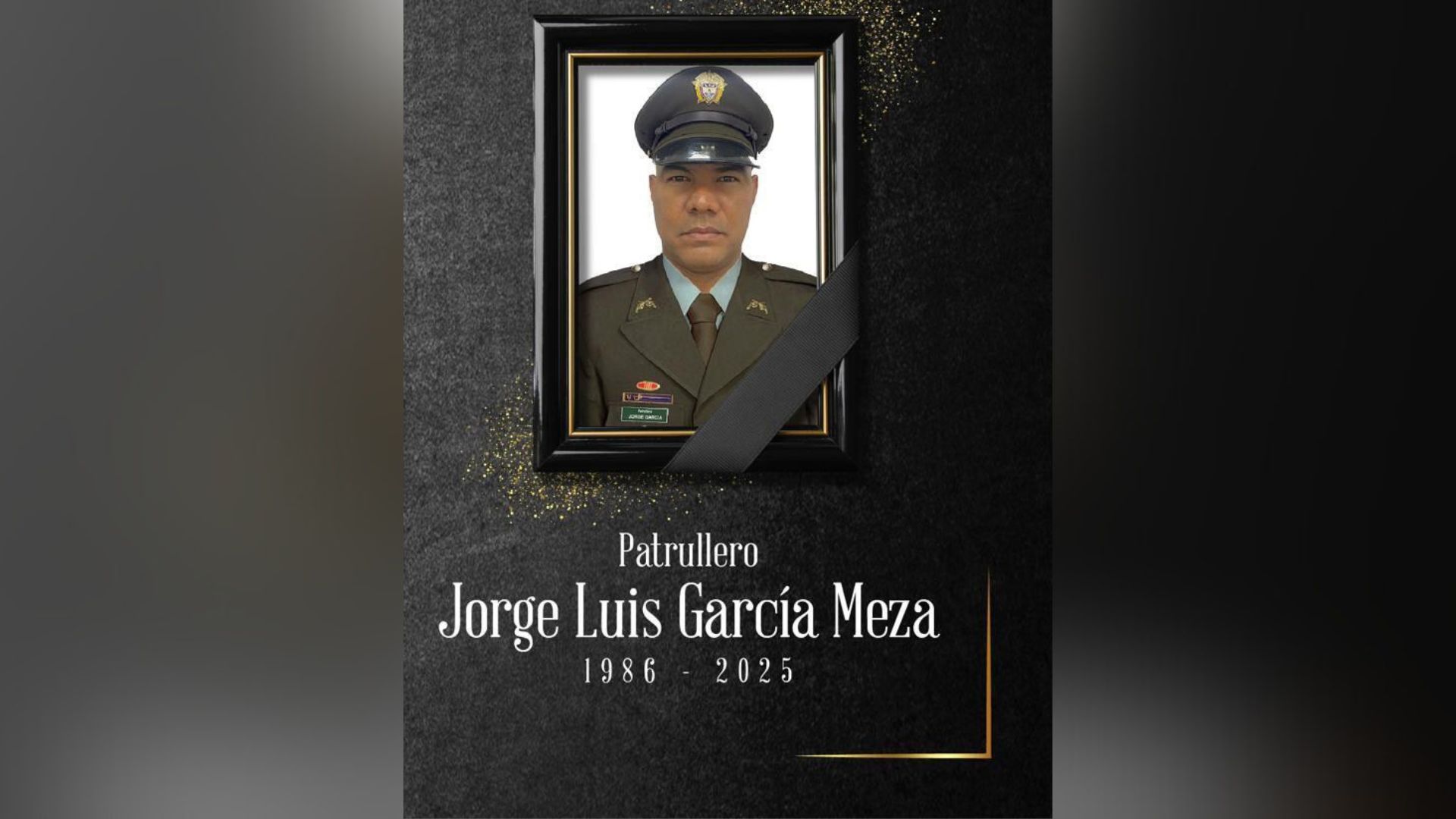 Policía barranquillero asesinado.
