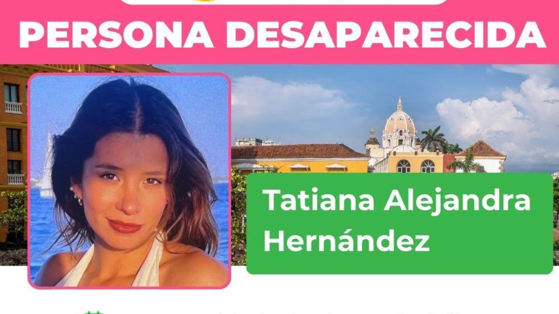 Joven desaparecida en Cartagena.