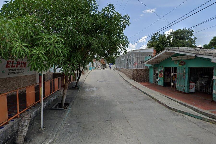 Zona del barrio La Sierrita.