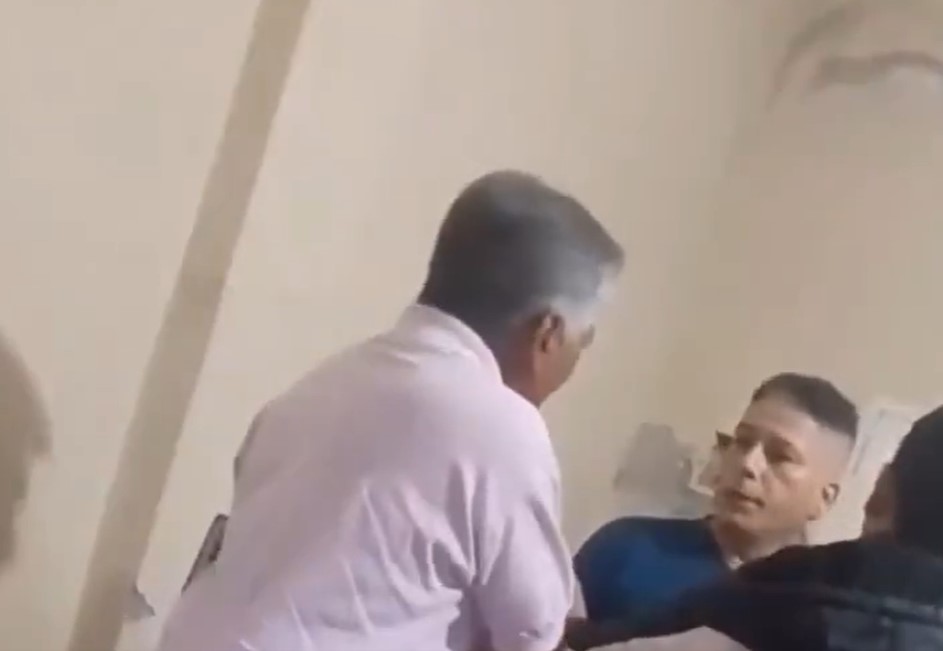 Captura de video de pelea en templo evangélico.