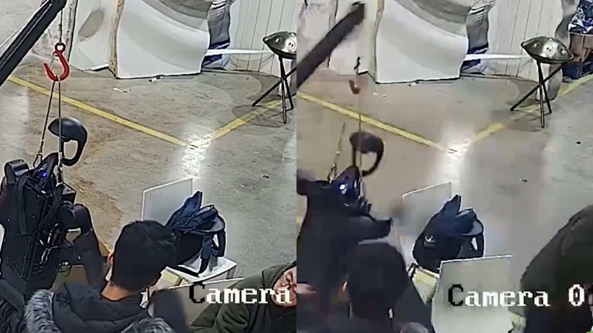 Captura de video de robot humanoide.