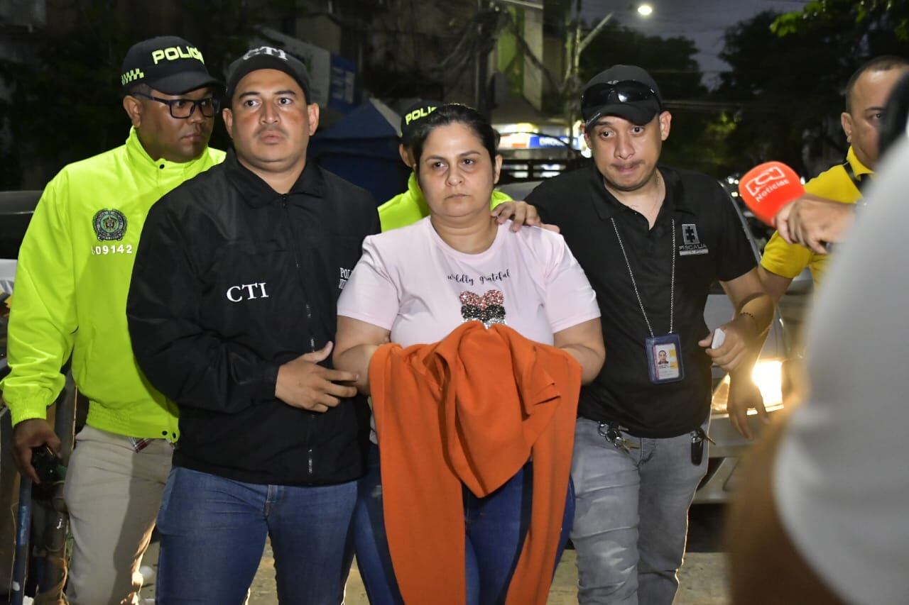 Dayana Jassir, capturada por las autoridades.