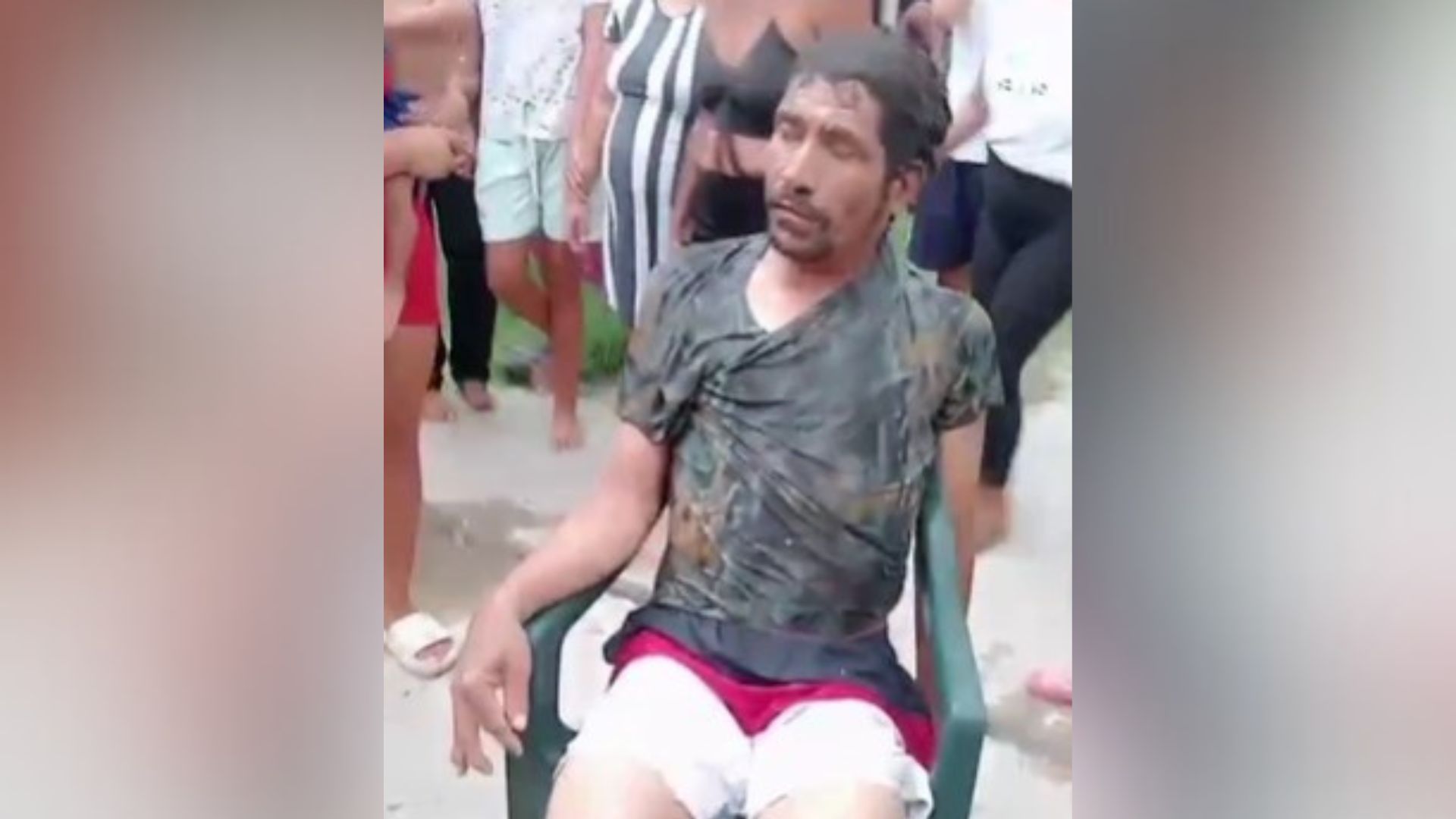 Hombre rescatado del arroyo El Ferry.