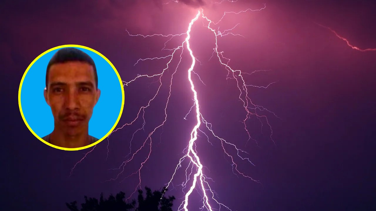 Impactado por rayo en Bolívar.