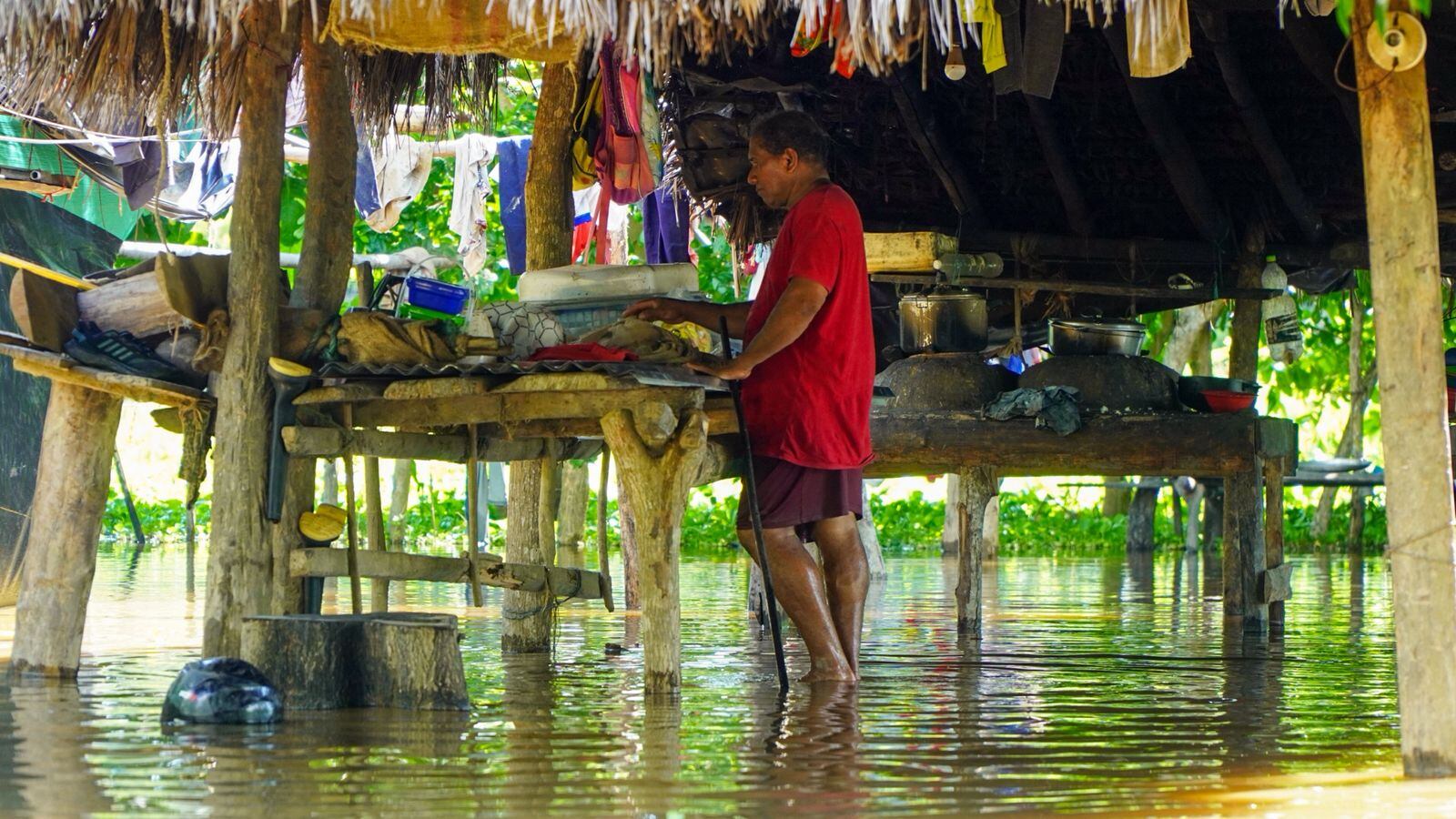Inundación en Guaranda.