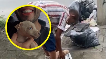 Joven que rescató a perro en Cali.