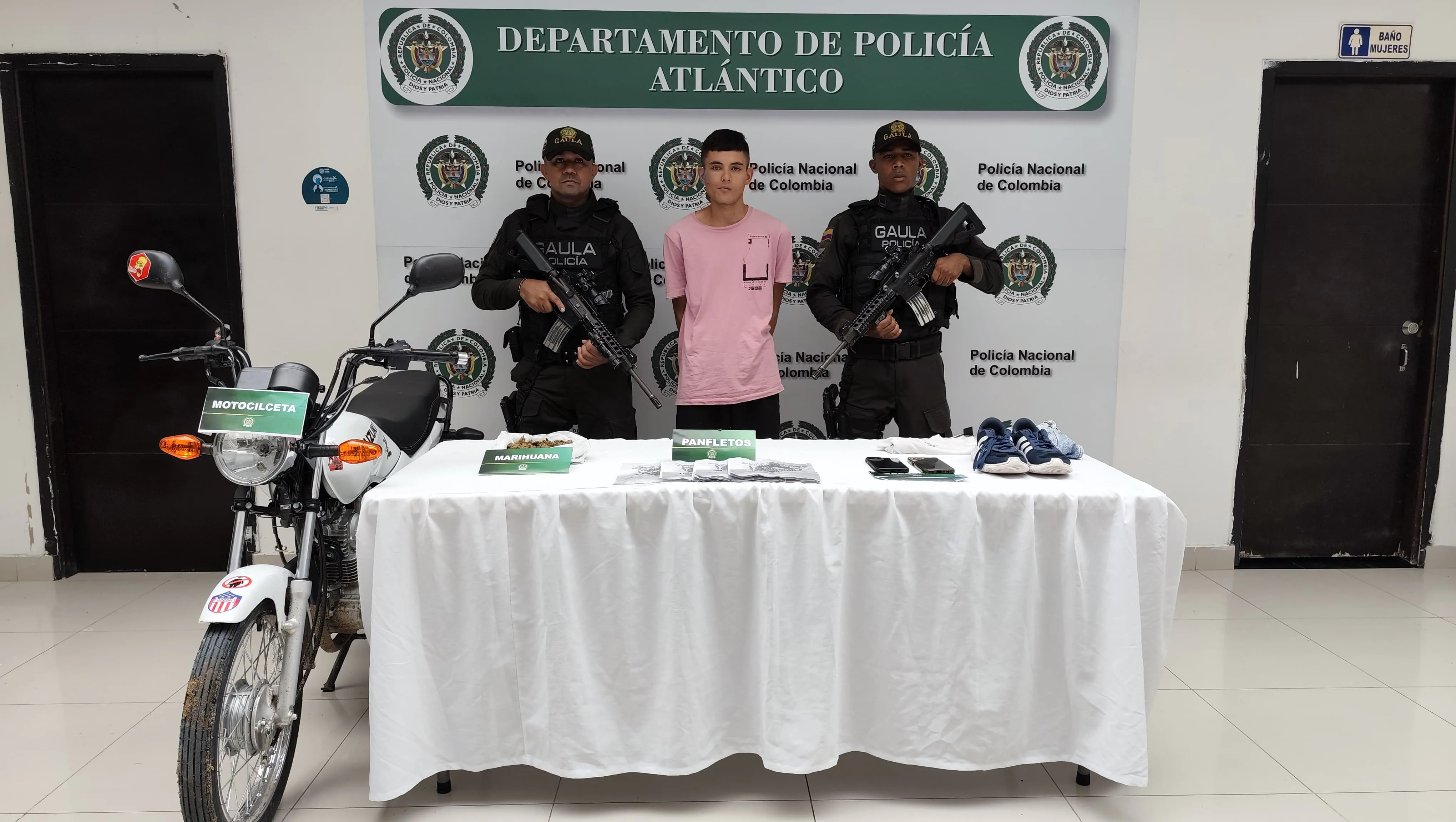 Sujeto capturado en Baranoa.