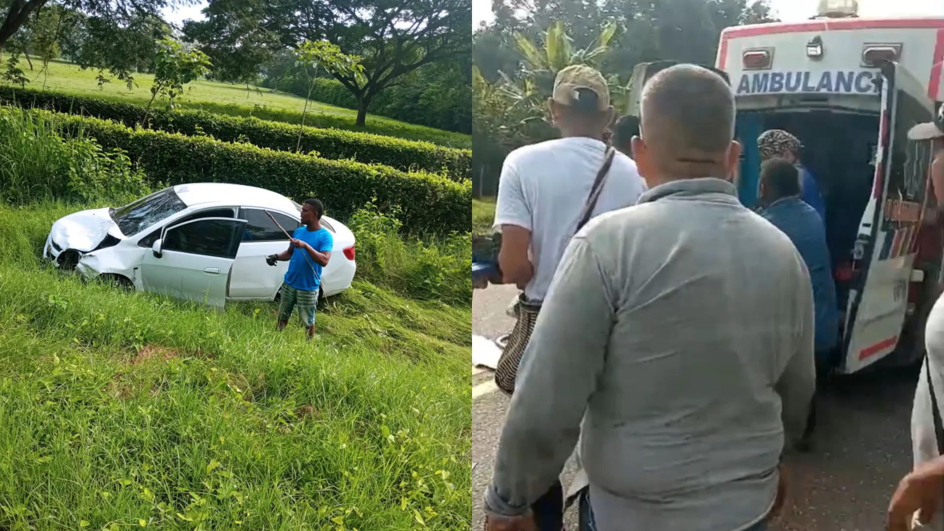 Accidente en la vía Cordialidad.