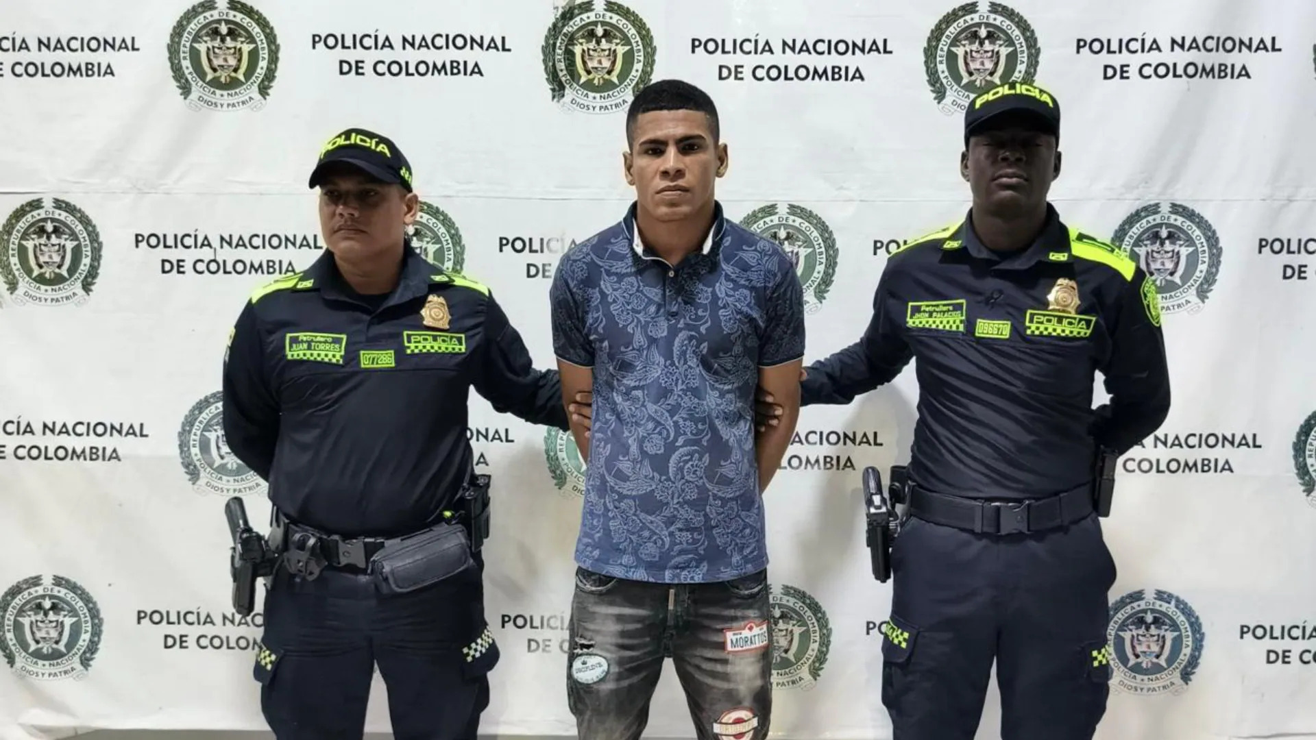 Alias Larry, capturado por las autoridades.