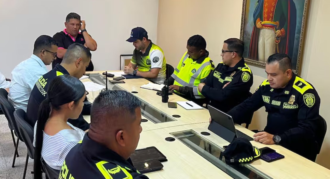 Autoridades en Baranoa.