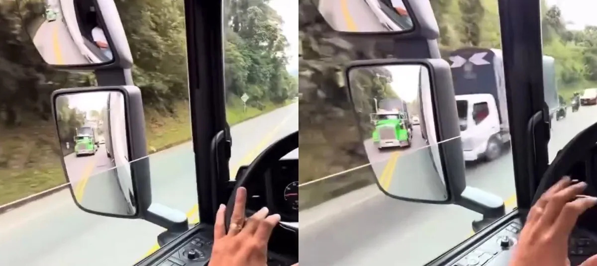 Captura de video de conductor de 'mula'.