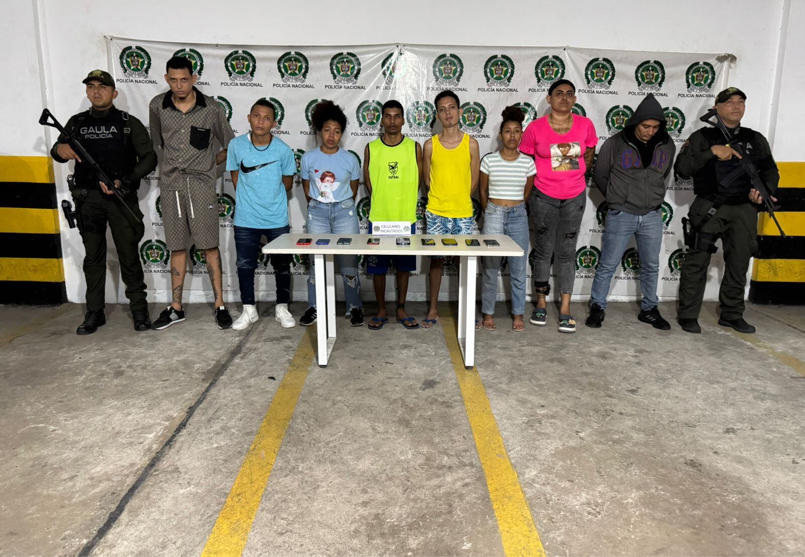 Capturados por las autoridades.