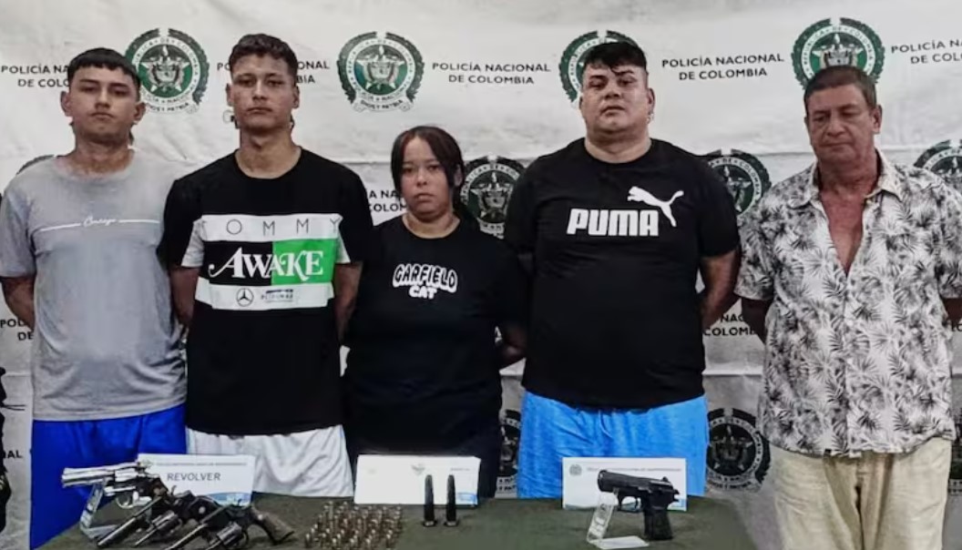 Capturados por porte ilegal de armas.