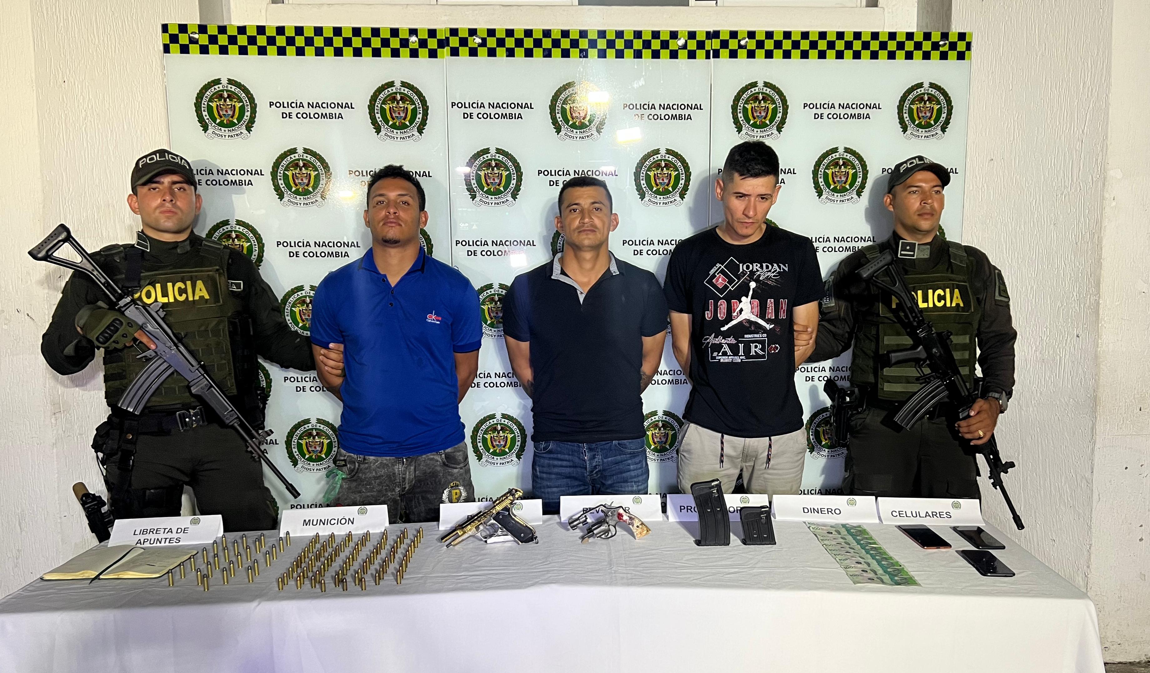 Miembros de las disidencias de las Farc, capturados en Morales.