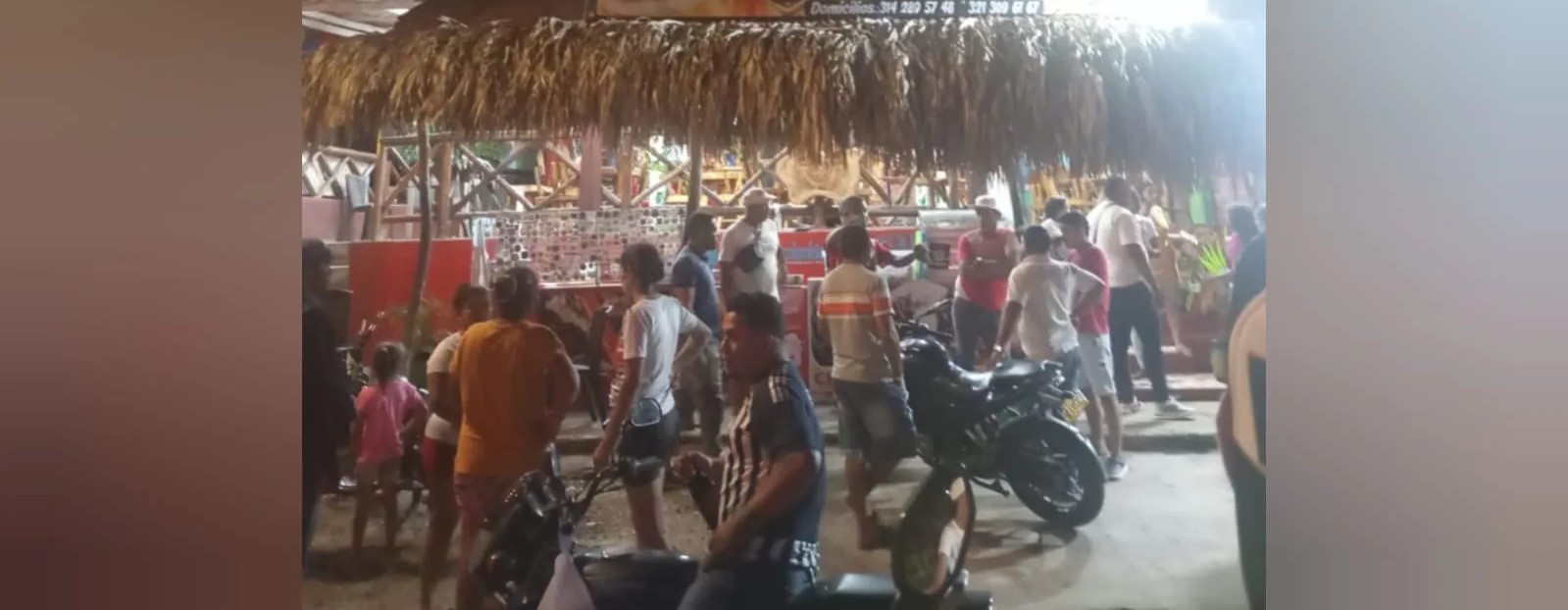 Puesto de chicharrones de Baranoa, donde ocurrió el hecho.