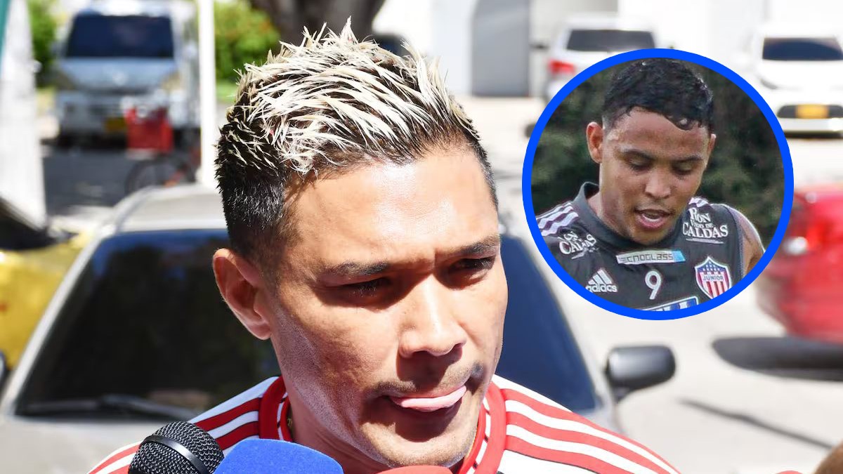 Teófilo Gutiérrez dialogando con medios.